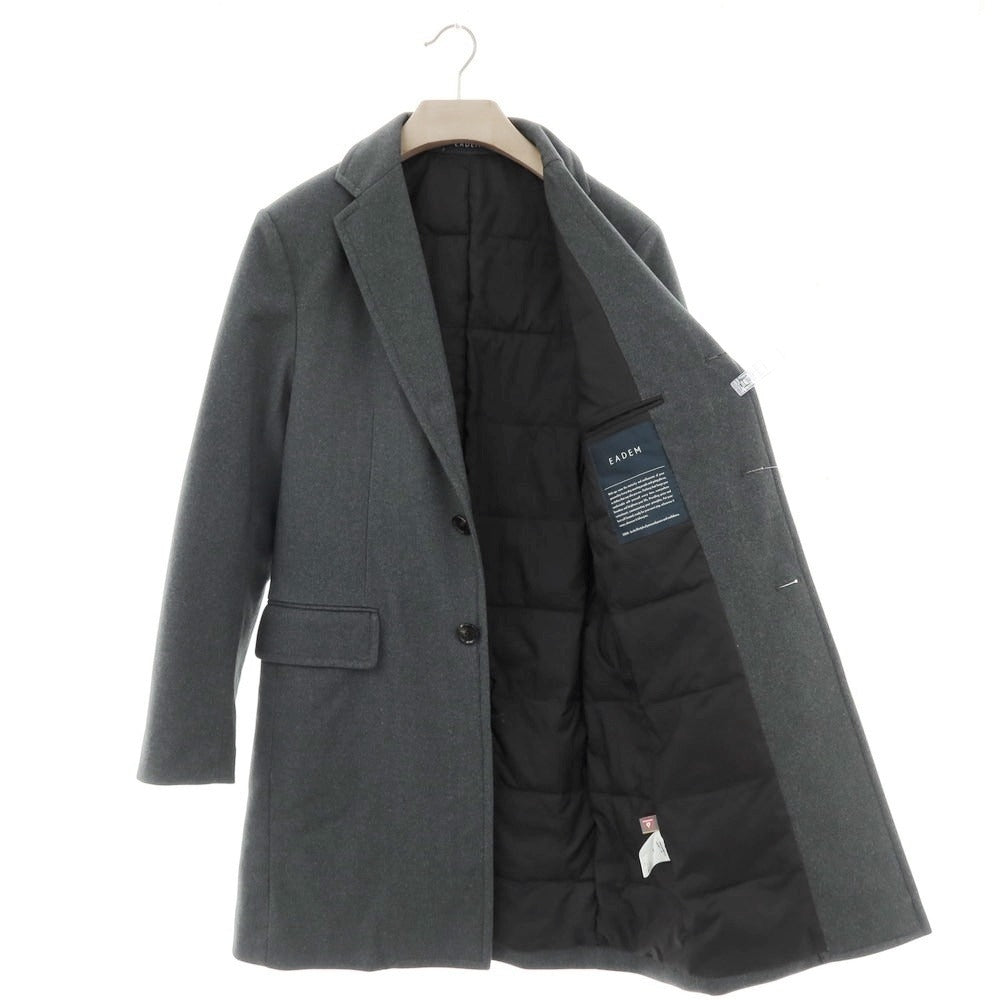 【中古】エアディム EADEM ポリエステル 中綿 チェスターフィールドコート グレー【 46 】【 状態ランクB 】【 メンズ 】