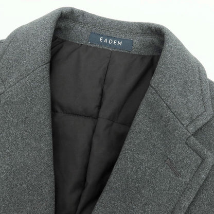 【中古】エアディム EADEM ポリエステル 中綿 チェスターフィールドコート グレー【 46 】【 状態ランクB 】【 メンズ 】