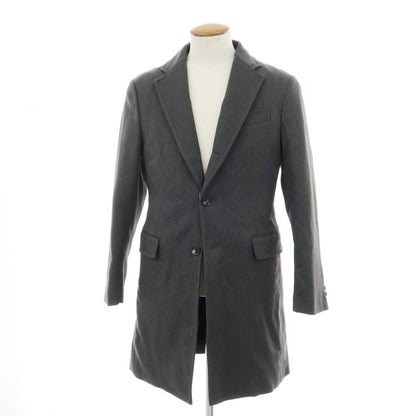 【中古】【未使用】エアディム EADEM ポリエステル 中綿 チェスターフィールドコート チャコールグレー【 46 】【 状態ランクS 】【 メンズ 】