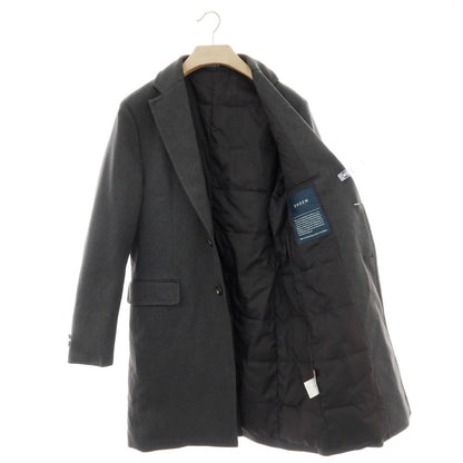 【中古】【未使用】エアディム EADEM ポリエステル 中綿 チェスターフィールドコート チャコールグレー【 46 】【 状態ランクS 】【 メンズ 】