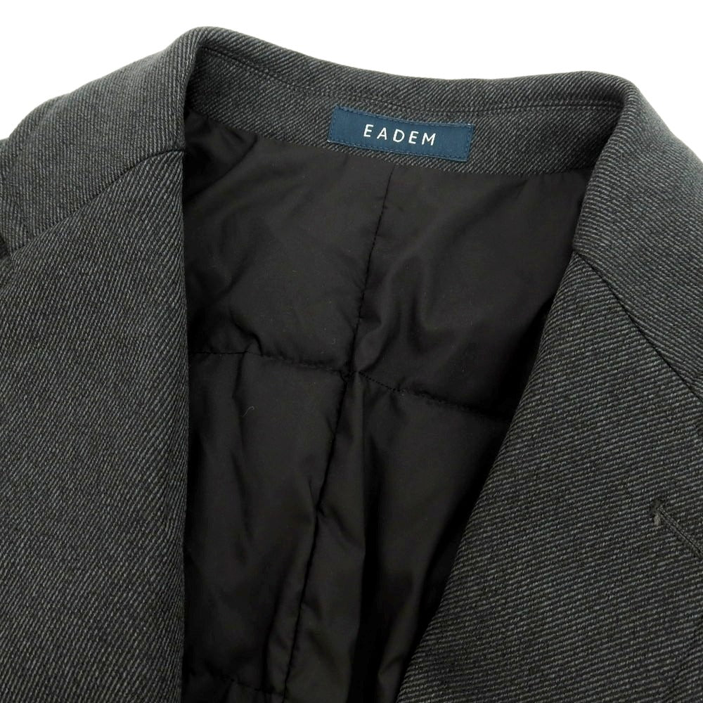 【中古】【未使用】エアディム EADEM ポリエステル 中綿 チェスターフィールドコート チャコールグレー【 46 】【 状態ランクS 】【 メンズ 】