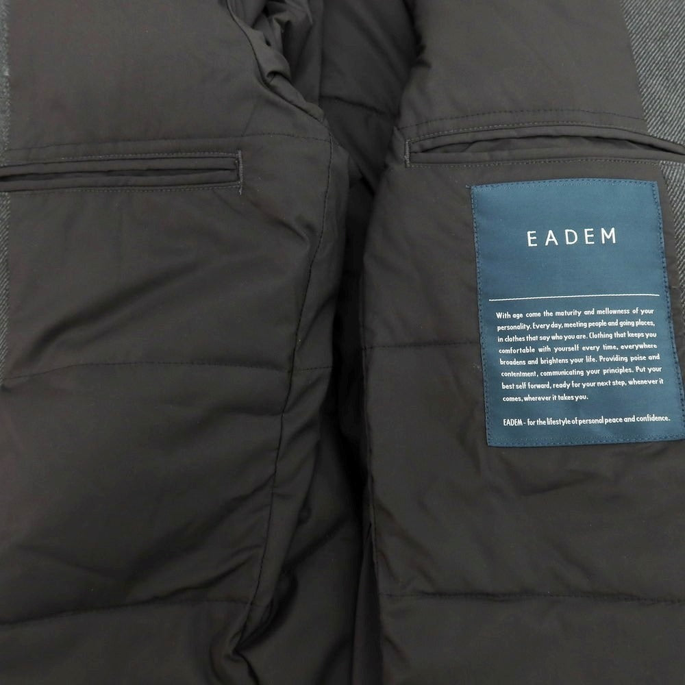 【中古】【未使用】エアディム EADEM ポリエステル 中綿 チェスターフィールドコート チャコールグレー【サイズ46】【 状態ランクS 】【 メンズ 】[BPD]