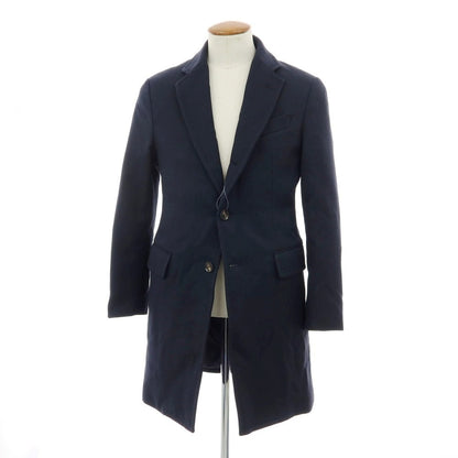 【中古】【未使用】エアディム EADEM ポリエステル 中綿 チェスターフィールドコート ネイビー【 46 】【 状態ランクS 】【 メンズ 】