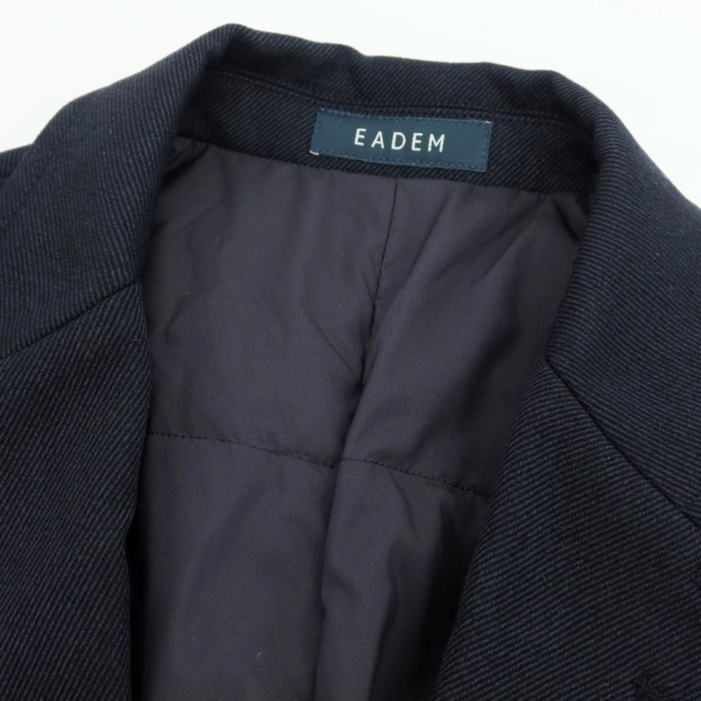 【中古】【未使用】エアディム EADEM ポリエステル 中綿 チェスターフィールドコート ネイビー【 46 】【 状態ランクS 】【 メンズ 】