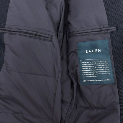 【中古】【未使用】エアディム EADEM ポリエステル 中綿 チェスターフィールドコート ネイビー【 46 】【 状態ランクS 】【 メンズ 】