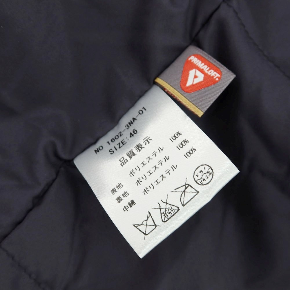 【中古】【未使用】エアディム EADEM ポリエステル 中綿 チェスターフィールドコート ネイビー【 46 】【 状態ランクS 】【 メンズ 】