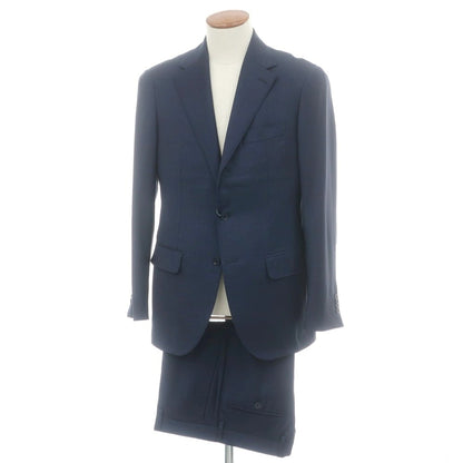 【中古】グリーンレーベルリラクシング green label relaxing ウール 3つボタンスーツ ネイビー【 上48/下80 】【 状態ランクB 】【 メンズ 】