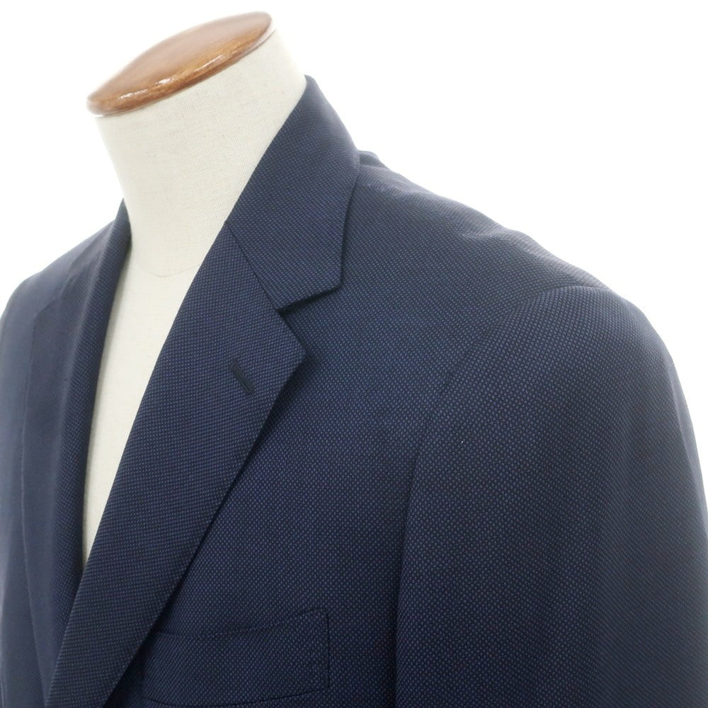 【中古】グリーンレーベルリラクシング green label relaxing ウール 3つボタンスーツ ネイビー【 サイズ上48/下80 】【 状態ランクB 】【 メンズ 】 [APD]