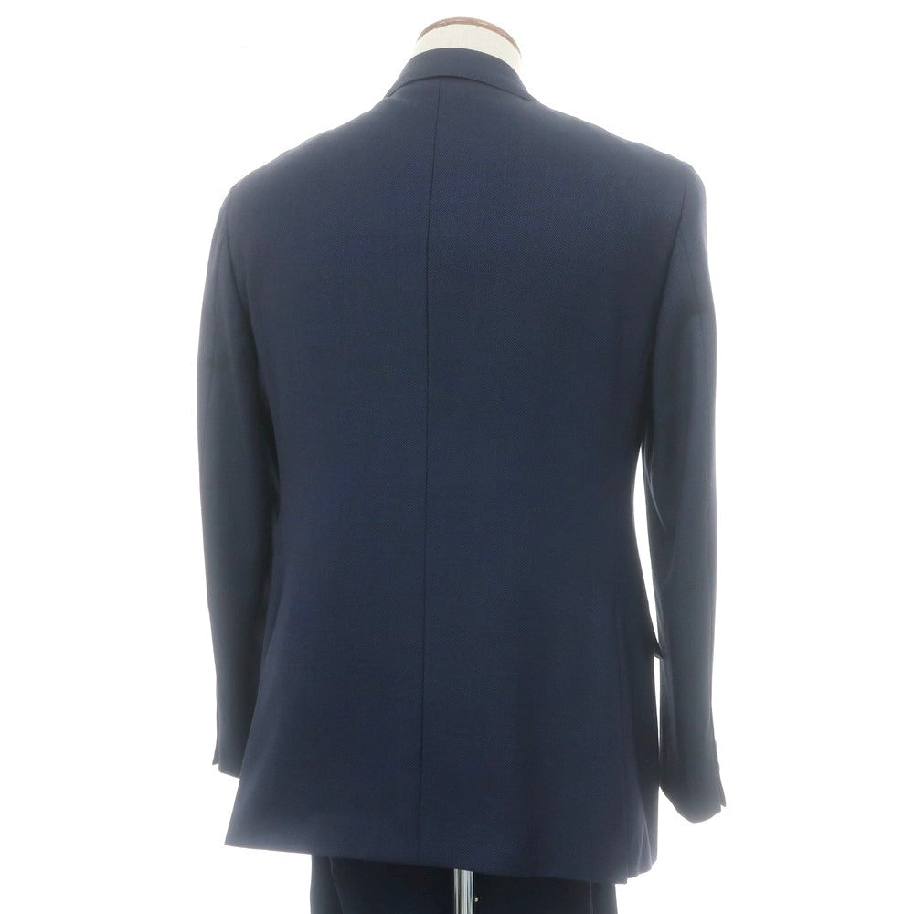 【中古】グリーンレーベルリラクシング green label relaxing ウール 3つボタンスーツ ネイビー【 サイズ上48/下80 】【 状態ランクB 】【 メンズ 】 [APD]
