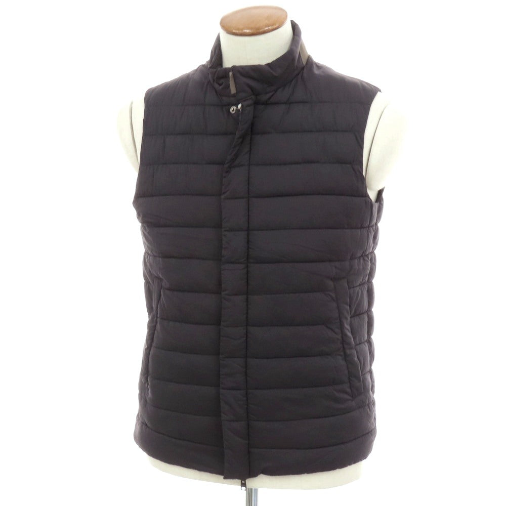 【中古】ヘルノ Herno IN-TECH ナイロンポリウレタン 中綿ベスト ブルゾン ネイビー【 46 】【 状態ランクB 】【 メンズ 】