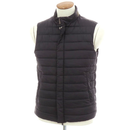 【中古】ヘルノ Herno IN-TECH ナイロンポリウレタン 中綿ベスト ブルゾン ネイビー【 46 】【 状態ランクB 】【 メンズ 】