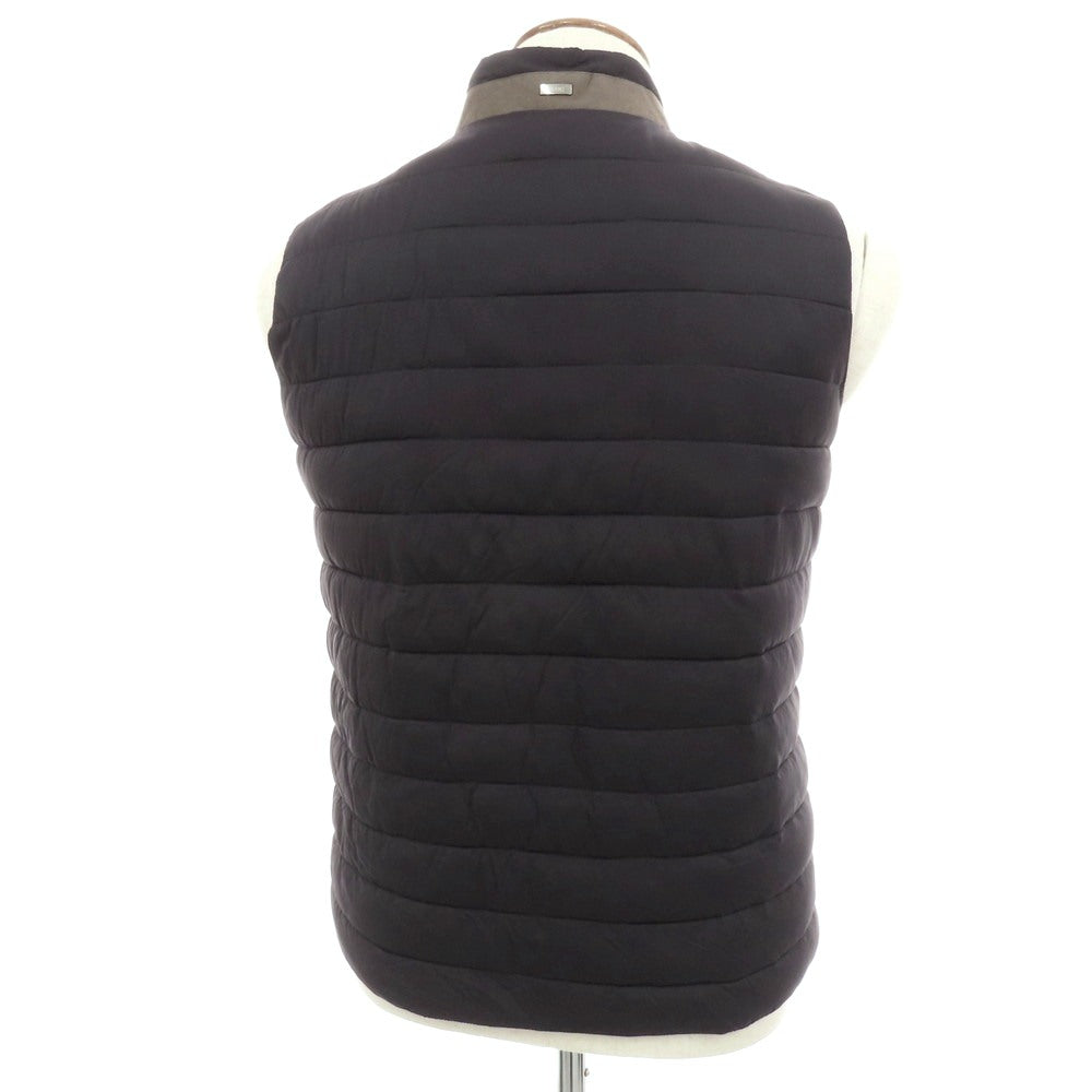 【中古】ヘルノ Herno IN-TECH ナイロンポリウレタン 中綿ベスト ブルゾン ネイビー【 46 】【 状態ランクB 】【 メンズ 】