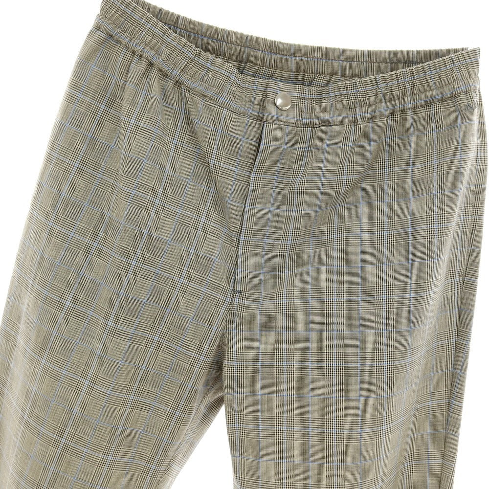 【中古】サン シックスティ  エイト SUN68 ウールポリエステル チェック イージーパンツ アイボリーxブラック×ブルー【サイズM】【 状態ランクA 】【 メンズ 】[CPD]