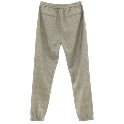 【中古】サン シックスティ エイト SUN68 ウールポリエステル チェック イージーパンツ アイボリーxブラック×ブルー【サイズM】【 状態ランクA 】【 メンズ 】