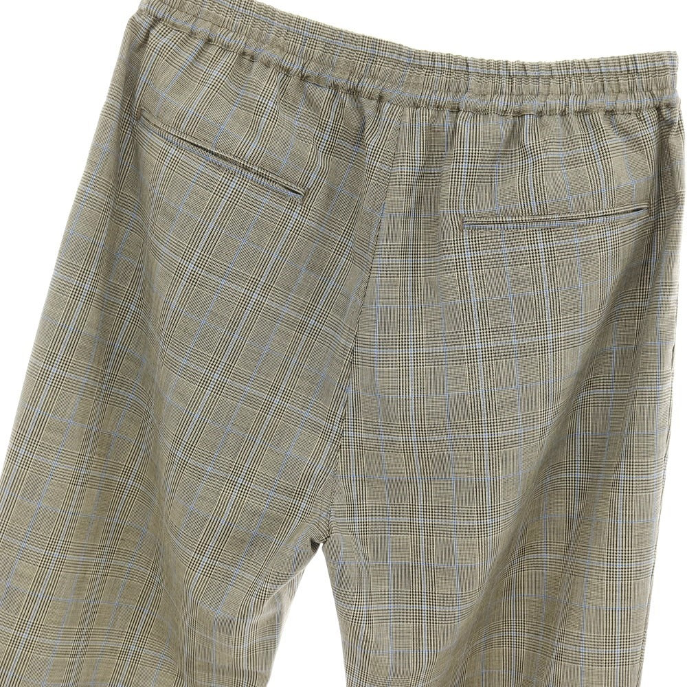 【中古】サン シックスティ  エイト SUN68 ウールポリエステル チェック イージーパンツ アイボリーxブラック×ブルー【サイズM】【 状態ランクA 】【 メンズ 】[CPD]