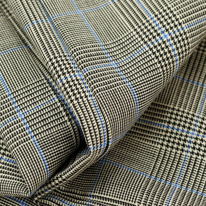 【中古】サン シックスティ エイト SUN68 ウールポリエステル チェック イージーパンツ アイボリーxブラック×ブルー【サイズM】【 状態ランクA 】【 メンズ 】