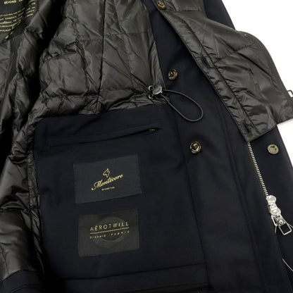 【中古】モンテコーレ Montecore ストレッチ ポリエステル ダウンジャケット ネイビー【 46 】【 状態ランクA 】【 メンズ 】