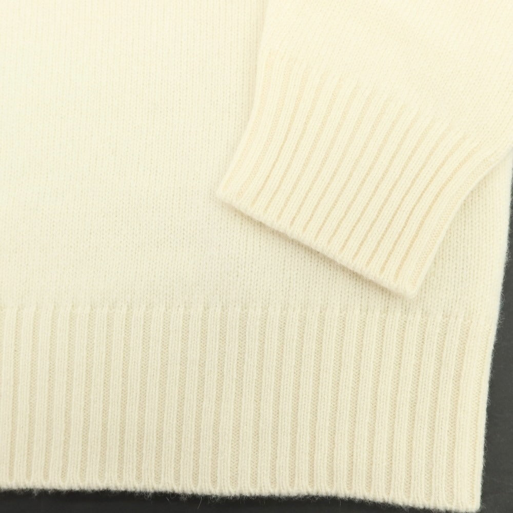 【中古】フィリッポ デ ローレンティス FILIPPO DE LAURENTIIS ウールカシミヤ ニット パーカー アイボリー【 46 】【 状態ランクB 】【 メンズ 】