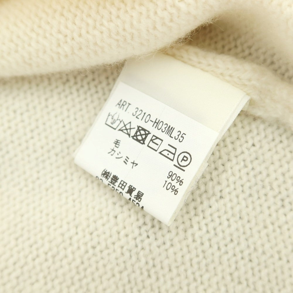 【中古】フィリッポ デ ローレンティス FILIPPO DE LAURENTIIS ウールカシミヤ ニット パーカー アイボリー【 46 】【 状態ランクB 】【 メンズ 】