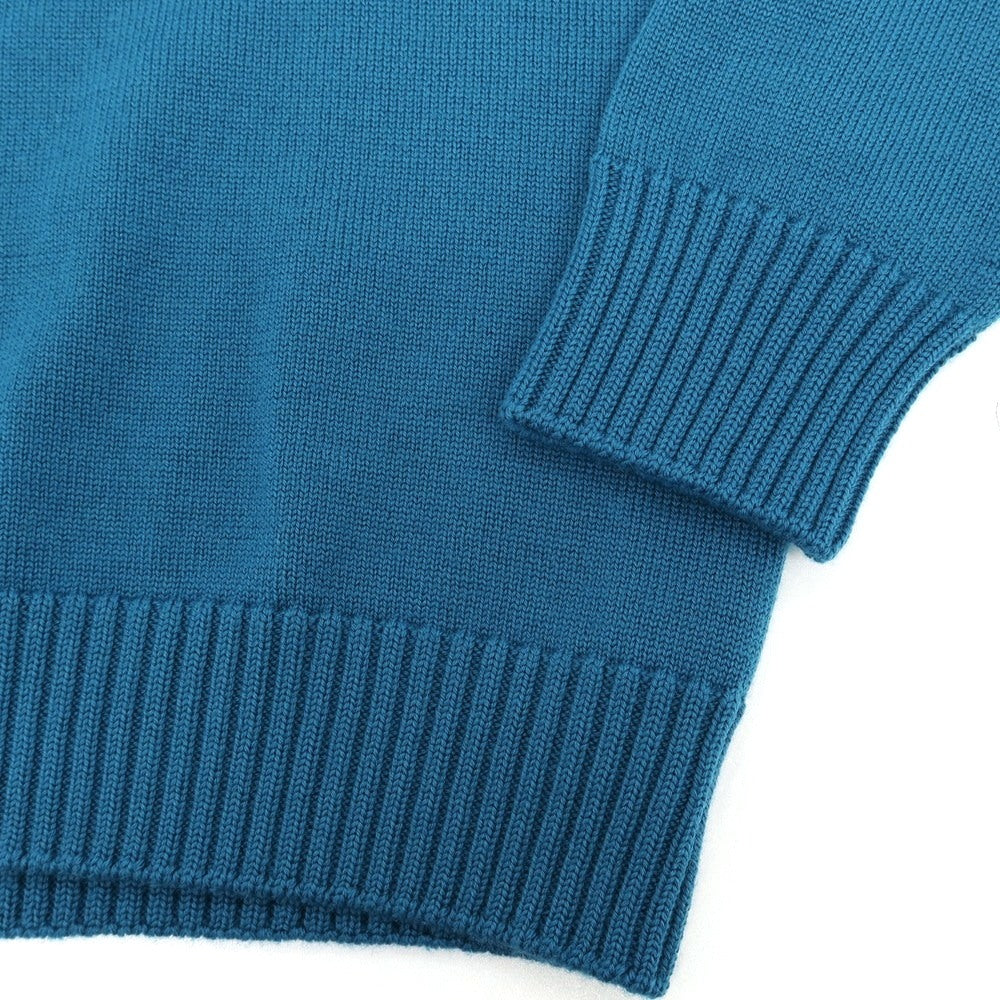 【中古】ドルモア DRUMOHR ウール タートルネック プルオーバーニット ターコイズブルー【 46 】【 状態ランクB 】【 メンズ 】