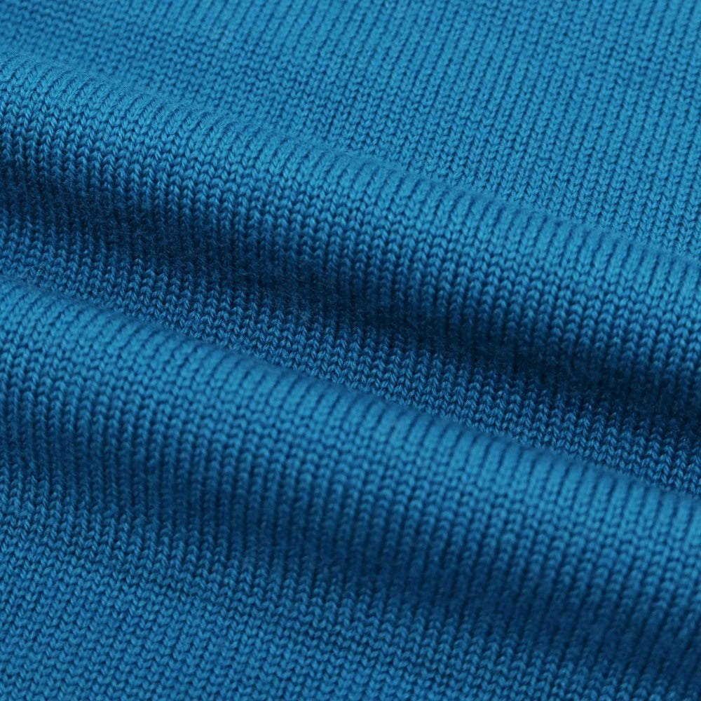 【中古】ドルモア DRUMOHR ウール タートルネック プルオーバーニット ターコイズブルー【 46 】【 状態ランクB 】【 メンズ 】