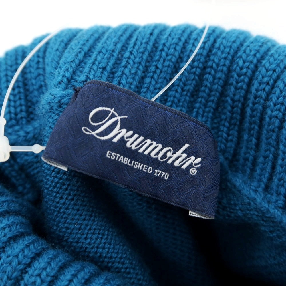 【中古】ドルモア DRUMOHR ウール タートルネック プルオーバーニット ターコイズブルー【 46 】【 状態ランクB 】【 メンズ 】
