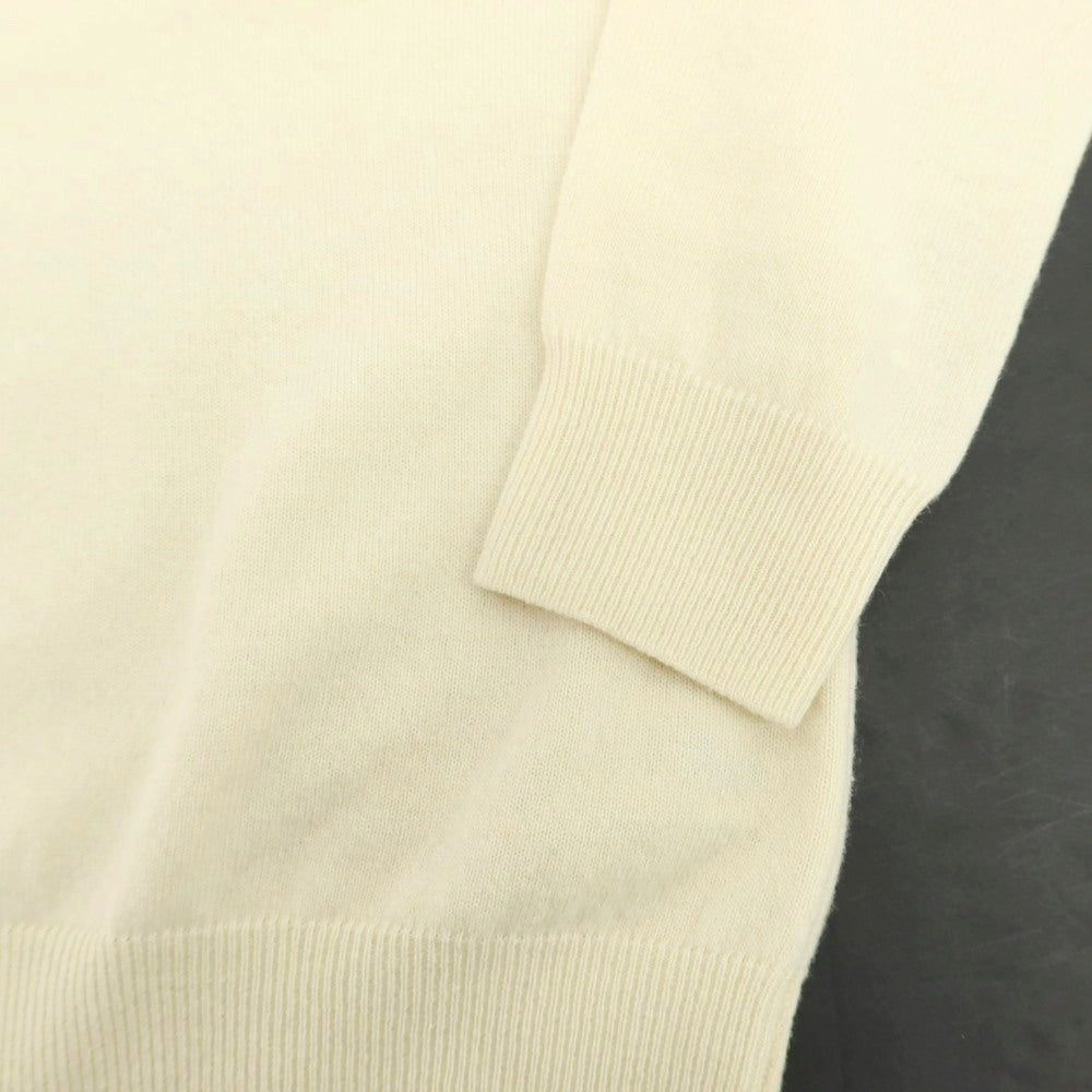 【中古】アレッサンドロルッピ Alessandro Luppi ウールカシミヤ モックネック プルオーバーニット アイボリー【 サイズ44 】【 状態ランクB 】【 メンズ 】 [APD]