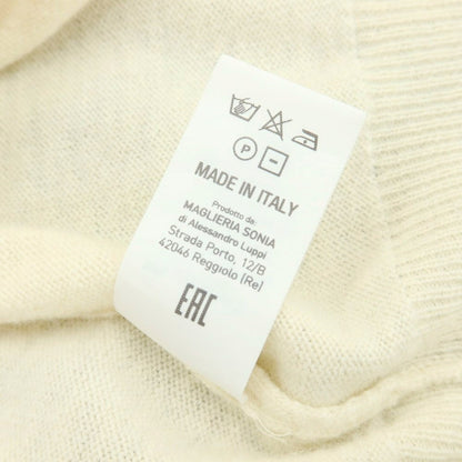 【中古】アレッサンドロルッピ Alessandro Luppi ウールカシミヤ モックネック プルオーバーニット アイボリー【 44 】【 状態ランクB 】【 メンズ 】