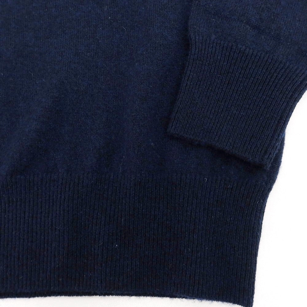 【中古】ユニバーサルランゲージ UNIVERSAL LANGUAGE ウールカシミヤ クルーネック プルオーバーニット ネイビー【 S 】【 状態ランクB 】【 メンズ 】