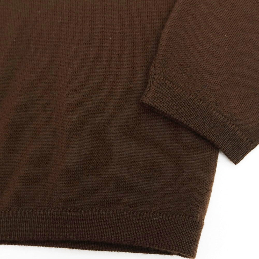 【中古】ロレンツィーニ Lorenzini ウール クルーネック プルオーバーニット ブラウン【 46 】【 状態ランクB 】【 メンズ 】