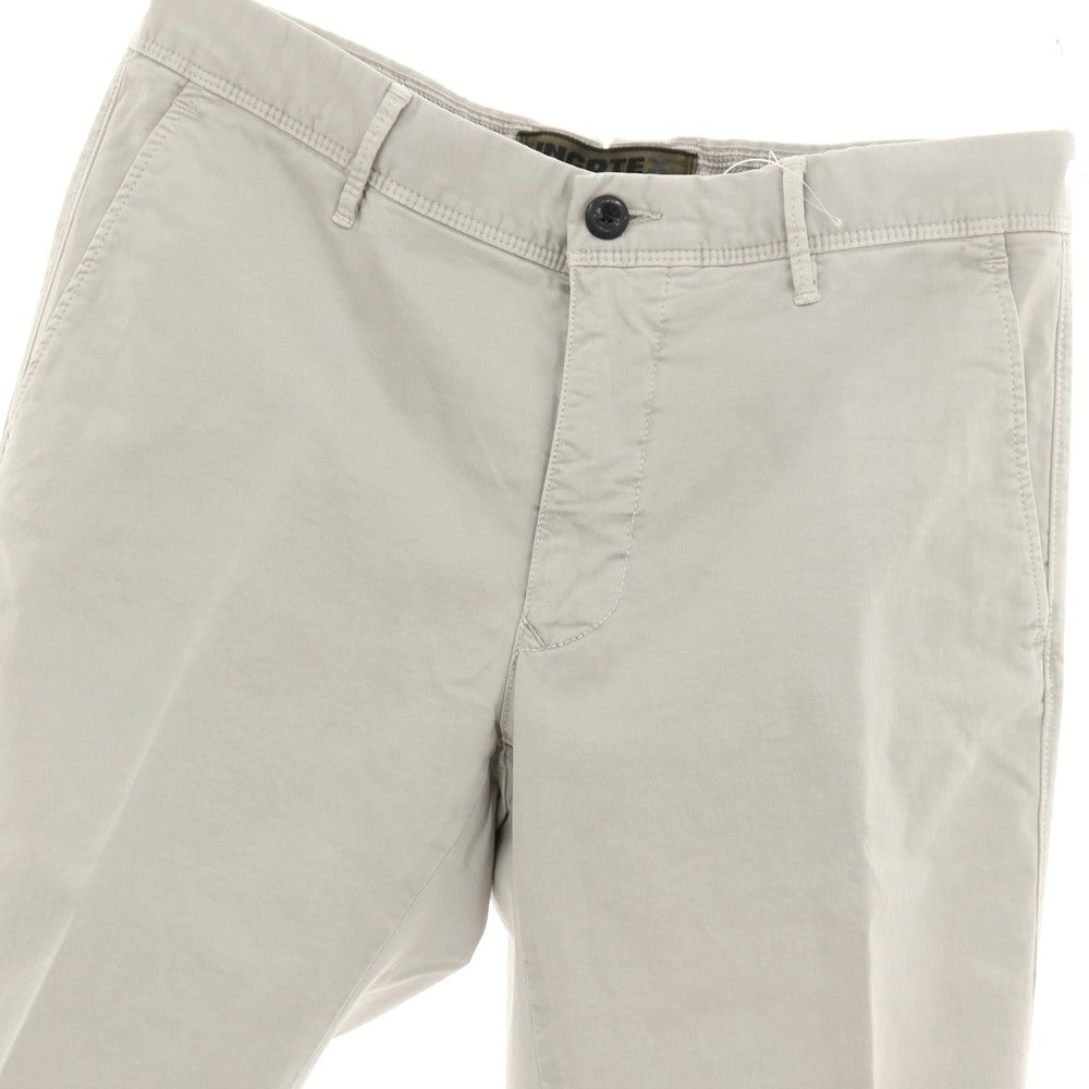 【中古】インコテックス スラックス INCOTEX SLACKS ストレッチ コットン カジュアルスラックスパンツ ライトグレー【 32 】【 状態ランクB 】【 メンズ 】 []