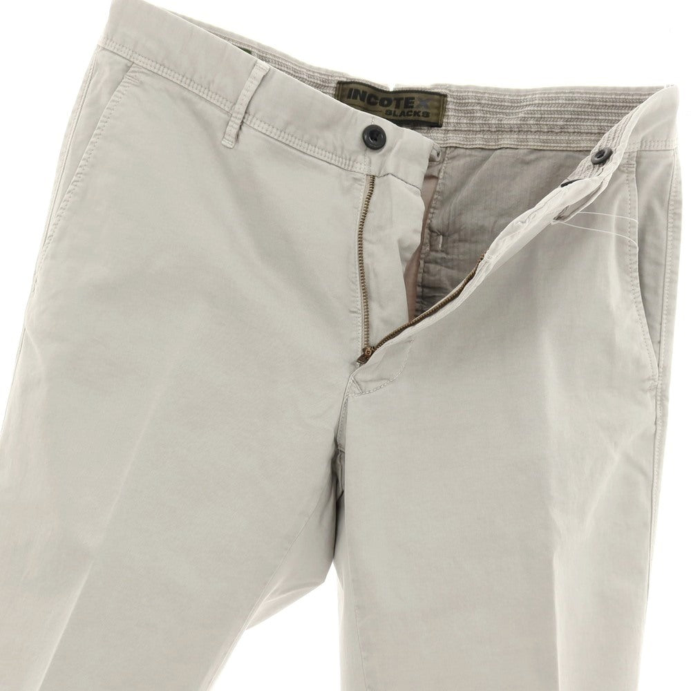【中古】インコテックス スラックス INCOTEX SLACKS ストレッチ コットン カジュアルスラックスパンツ ライトグレー【 32 】【 状態ランクB 】【 メンズ 】 []