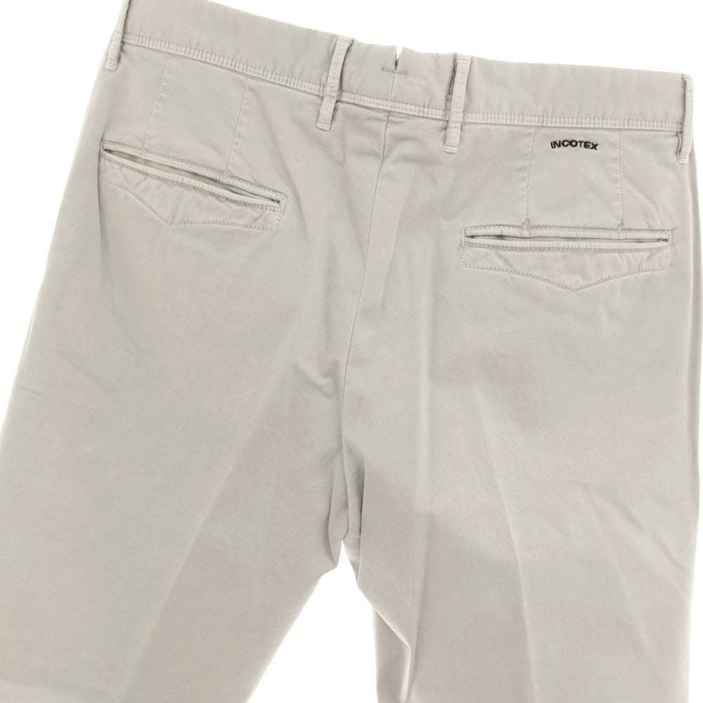 【中古】インコテックス スラックス INCOTEX SLACKS ストレッチ コットン カジュアルスラックスパンツ ライトグレー【 32 】【 状態ランクB 】【 メンズ 】 []
