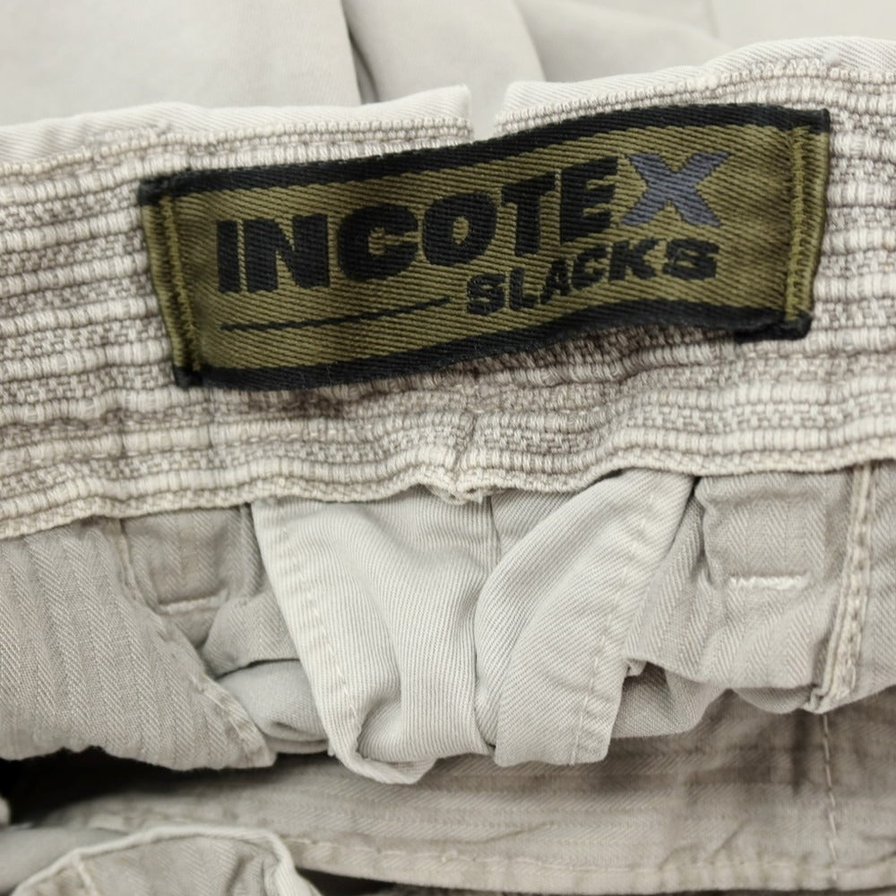 【中古】インコテックス スラックス INCOTEX SLACKS ストレッチ コットン カジュアルスラックスパンツ ライトグレー【 32 】【 状態ランクB 】【 メンズ 】 []
