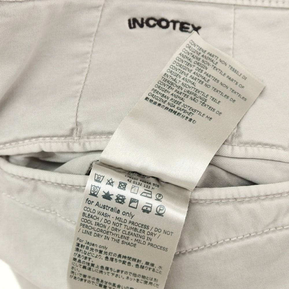 【中古】インコテックス スラックス INCOTEX SLACKS ストレッチ コットン カジュアルスラックスパンツ ライトグレー【 32 】【 状態ランクB 】【 メンズ 】 []
