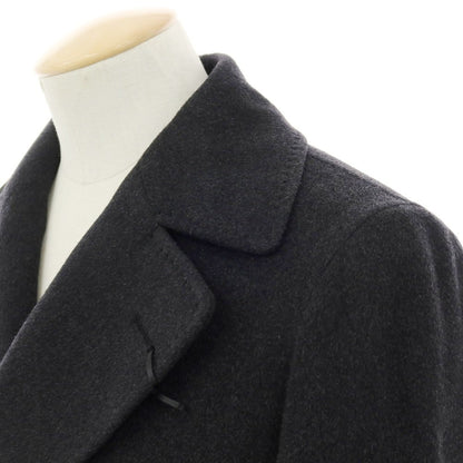 【中古】【未使用】タリアトーレ TAGLIATORE カシミヤ ピーコート ダークグレー【 44 】【 状態ランクS 】【 メンズ 】
