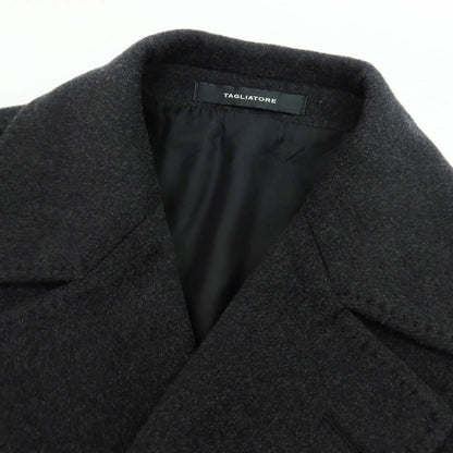 【中古】【未使用】タリアトーレ TAGLIATORE カシミヤ ピーコート ダークグレー【 44 】【 状態ランクS 】【 メンズ 】