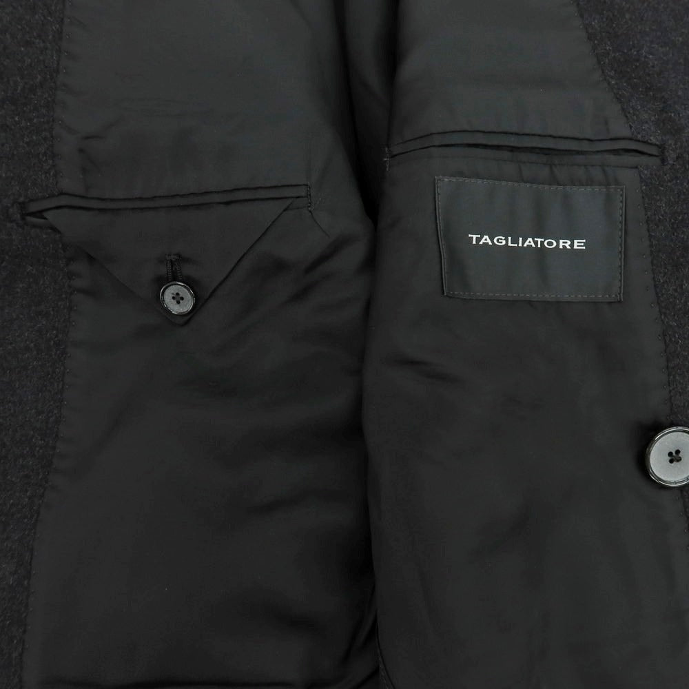 【中古】【未使用】タリアトーレ TAGLIATORE カシミヤ ピーコート ダークグレー【 44 】【 状態ランクS 】【 メンズ 】