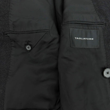 【中古】【未使用】タリアトーレ TAGLIATORE カシミヤ ピーコート ダークグレー【 44 】【 状態ランクS 】【 メンズ 】