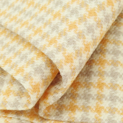 【中古】レ スパーデ Le Spade ウール チェック カジュアルスラックスパンツ アイボリーxオレンジ【 42 】【 状態ランクB 】【 メンズ 】