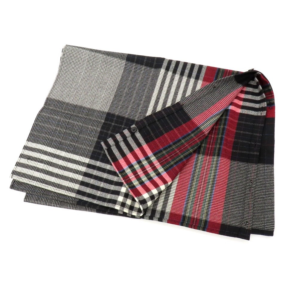 【中古】エンジニアードガーメンツ Engineered Garments チェック ウール ショール グレーxブラック【 状態ランクB 】【 メンズ 】 [APD]