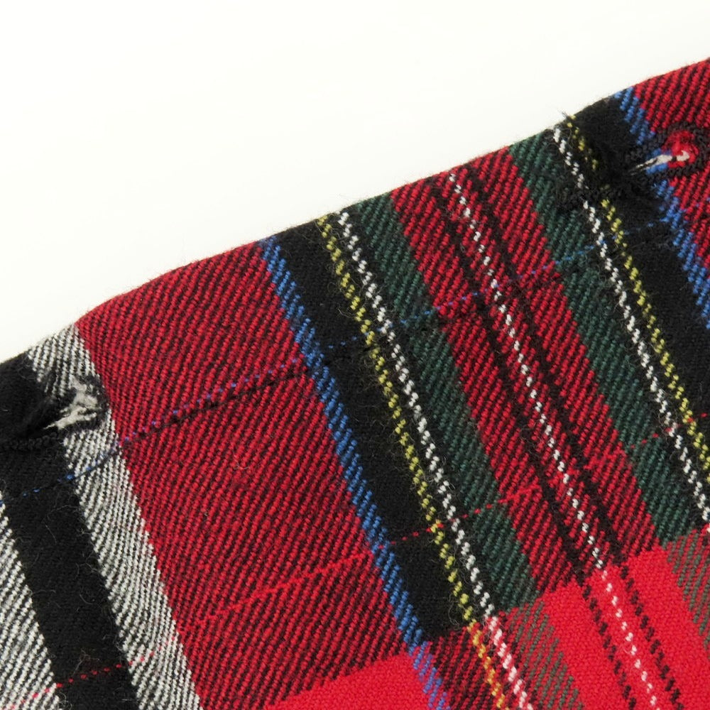 【中古】エンジニアードガーメンツ Engineered Garments チェック ウール ショール グレーxブラック【 状態ランクB 】【 メンズ 】 [APD]