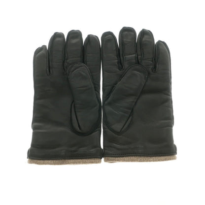 【中古】アルポ ALPO レザー カシミヤライニング 手袋 グローブ ブラック【 7 1/2 】【 状態ランクB 】【 メンズ 】