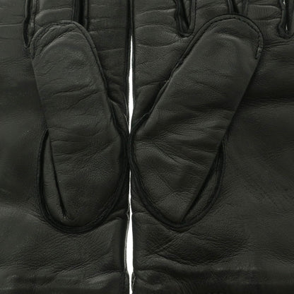 【中古】アルポ ALPO レザー カシミヤライニング 手袋 グローブ ブラック【 7 1/2 】【 状態ランクB 】【 メンズ 】