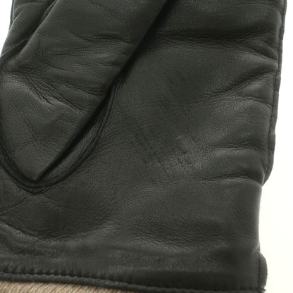 【中古】アルポ ALPO レザー カシミヤライニング 手袋 グローブ ブラック【 7 1/2 】【 状態ランクB 】【 メンズ 】