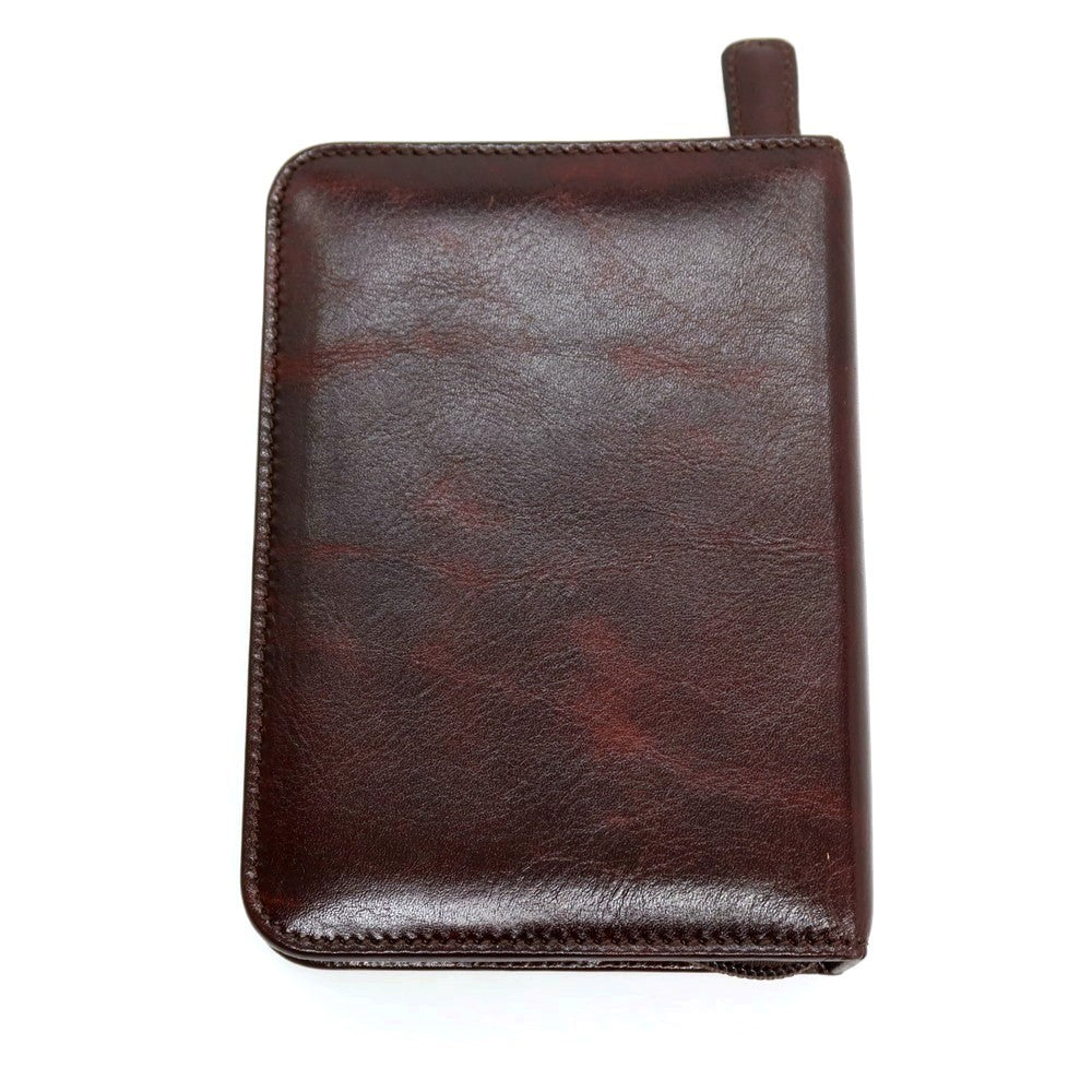 【中古】トリムトウキョウ trim tokyo レザー 手帳カバー・ペンケース ダークブラウン【 状態ランクB 】【 メンズ 】