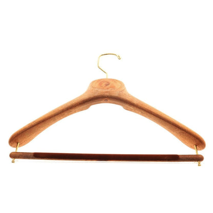 【中古】マイネッティ Mainetti 3本セット ハンガー ブラウンxゴールド【サイズ40】【 状態ランクB 】【 メンズ 】
