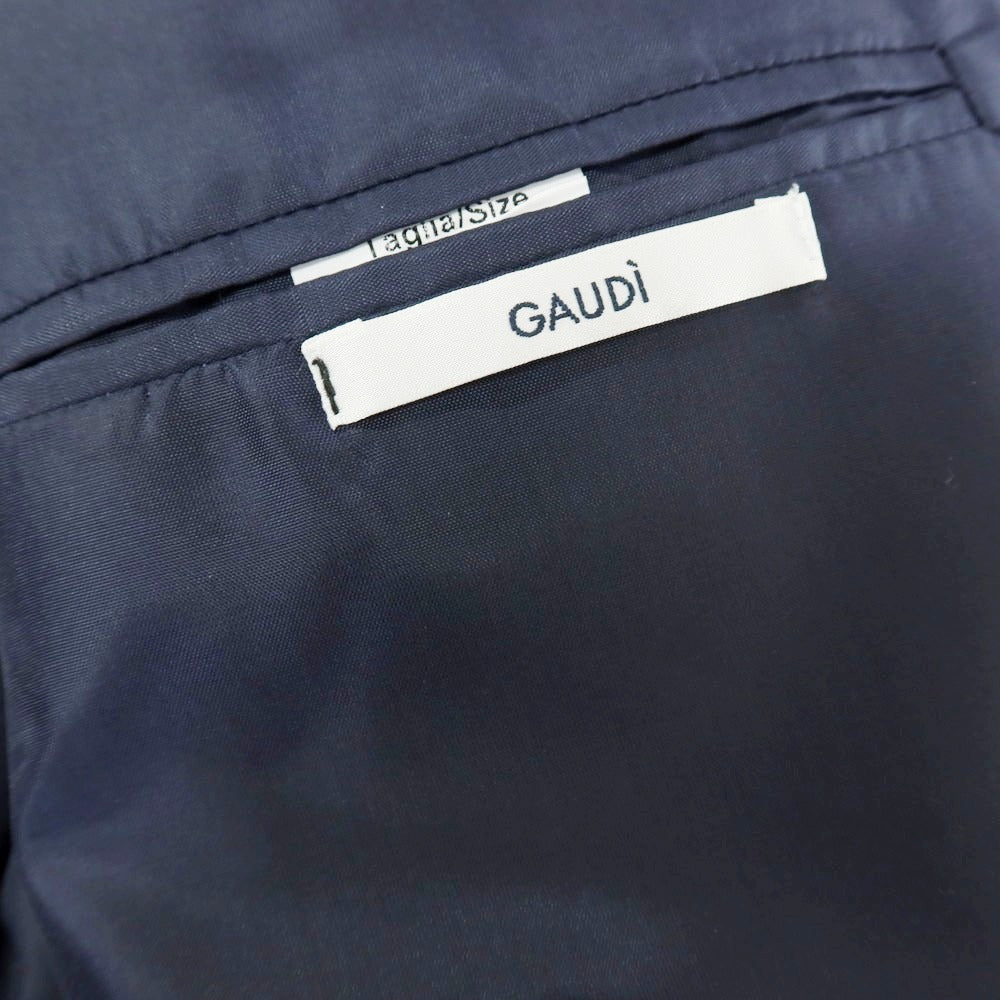 【新品】ガウディ GAUDI 26SS ポリエステル セットアップ スーツ ネイビー【サイズ48】【 状態ランクN 】【 メンズ 】[DPD]
