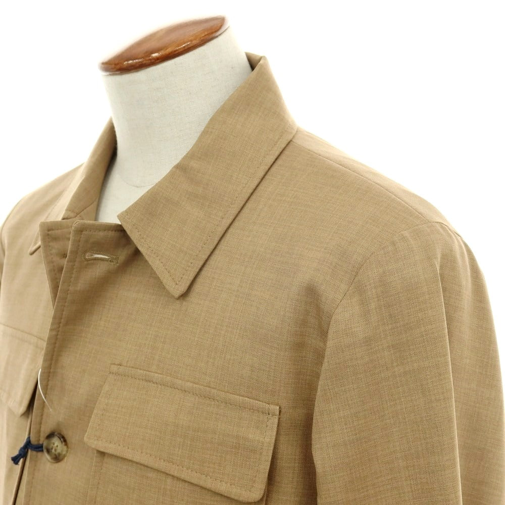 【新品アウトレット】ガウディ GAUDI 26SS ストレッチポリエステル セットアップ スーツ ベージュ【 48 】【 状態ランクN- 】【 メンズ 】