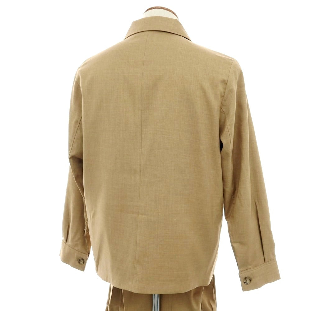 【新品アウトレット】ガウディ GAUDI 26SS ストレッチポリエステル セットアップ スーツ ベージュ【 48 】【 状態ランクN- 】【 メンズ 】